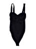 Zara Solid Black One Piece Swimsuit Size S - photo 1