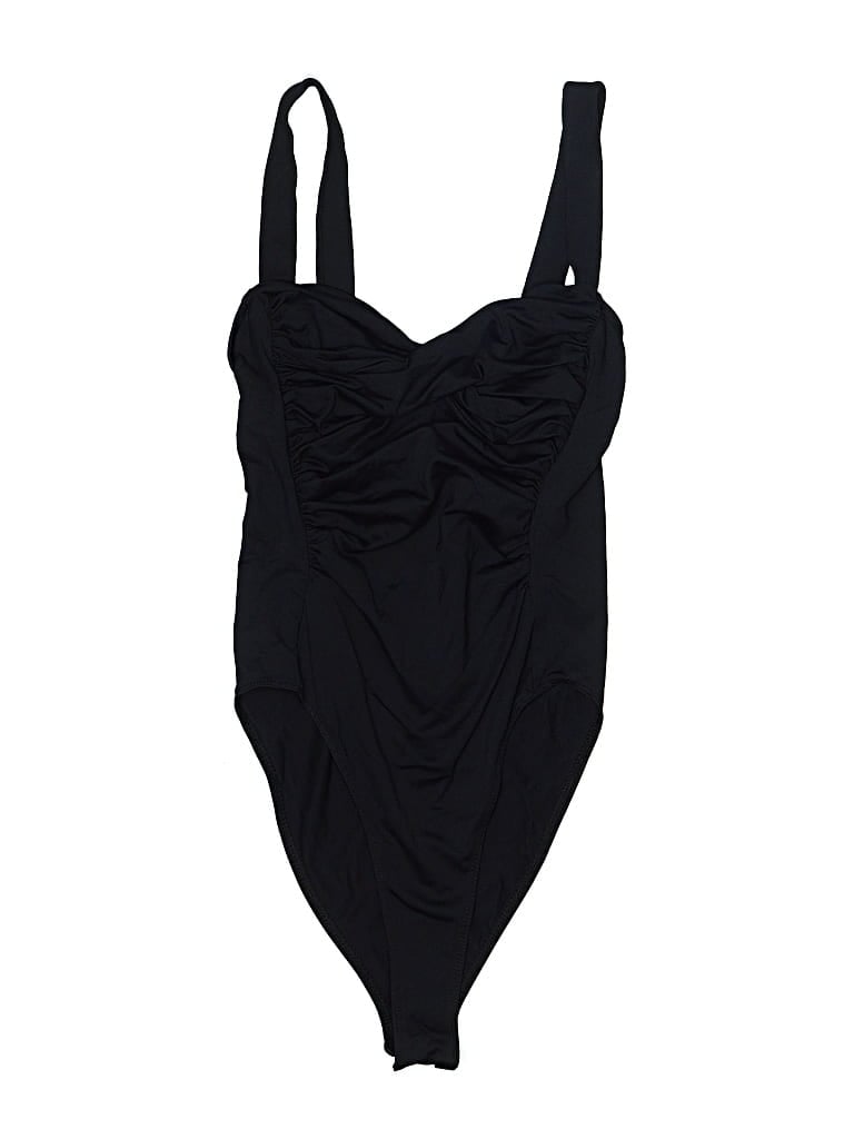 Pre-owned Zara One Piece Swimsuit In Black