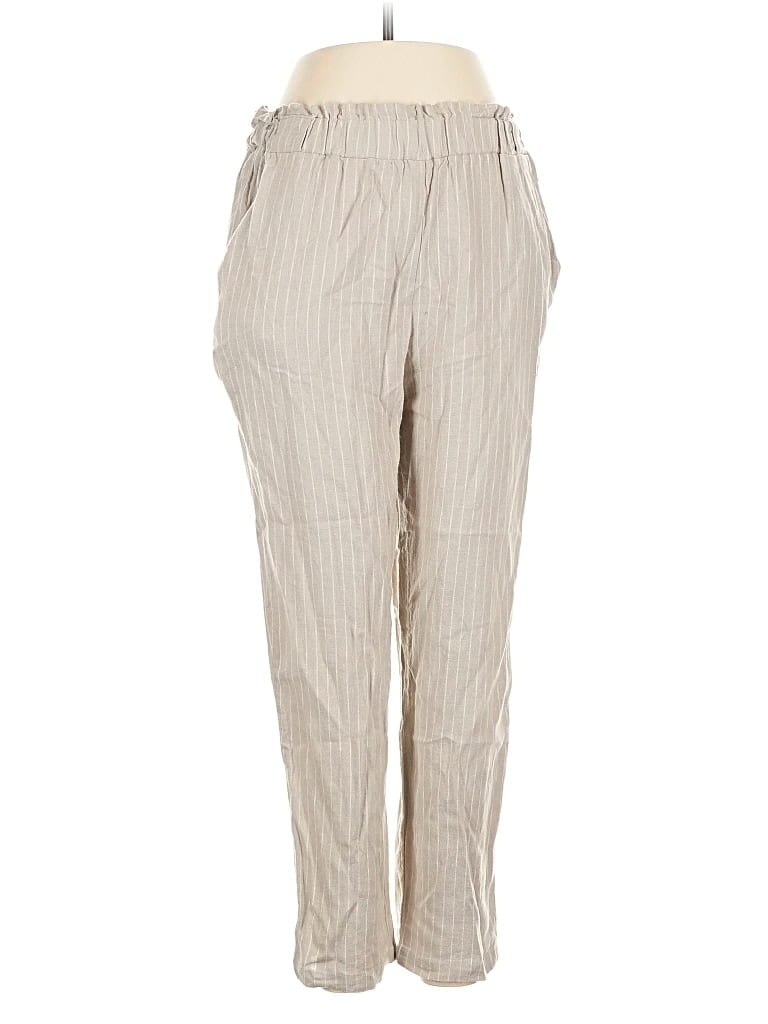 Pre-owned Lovestitch Linen Pants In White