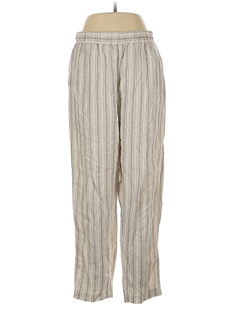 Pre-owned Tahari Linen Pants In Silver