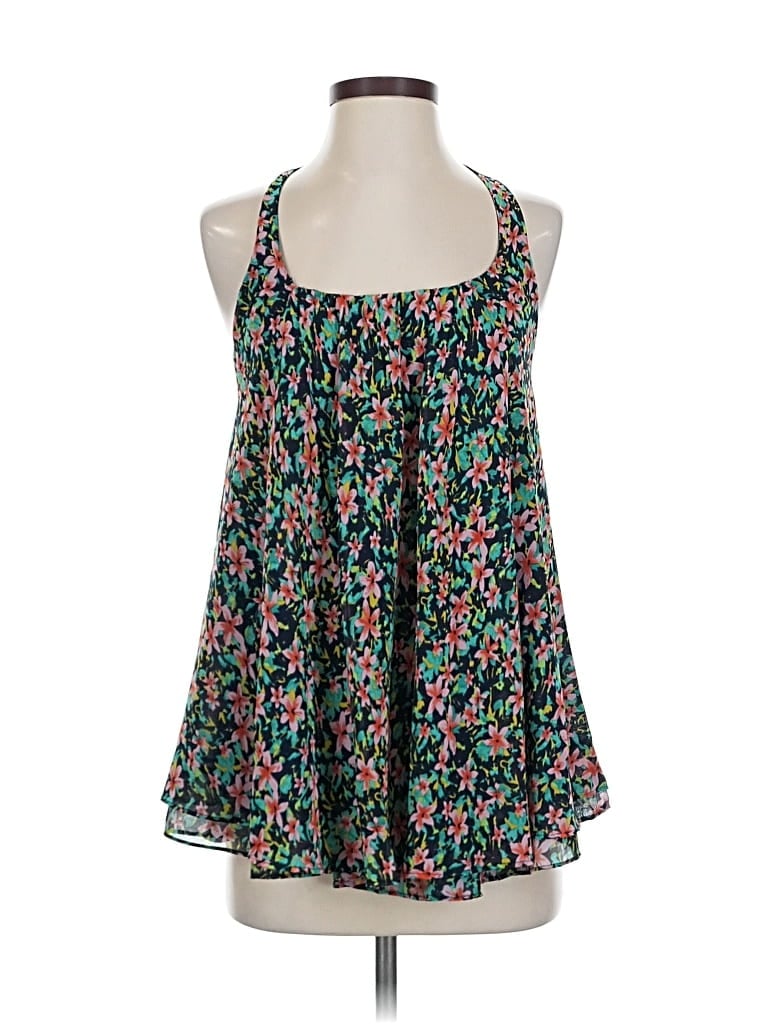 Pre-owned Assorted Brands Sleeveless Blouse In Green