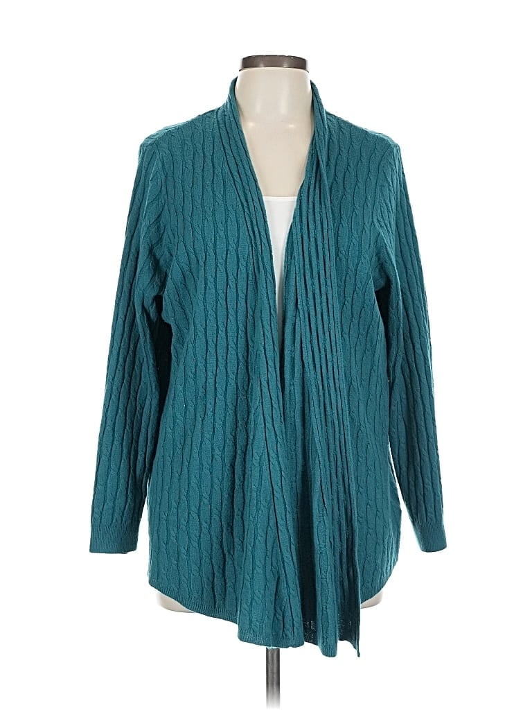 LANE BRYANT Pre-owned Cardigan Sweater In Blue
