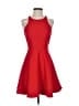 Elizabeth and James Solid Red Cocktail Dress Size 4 - photo 1