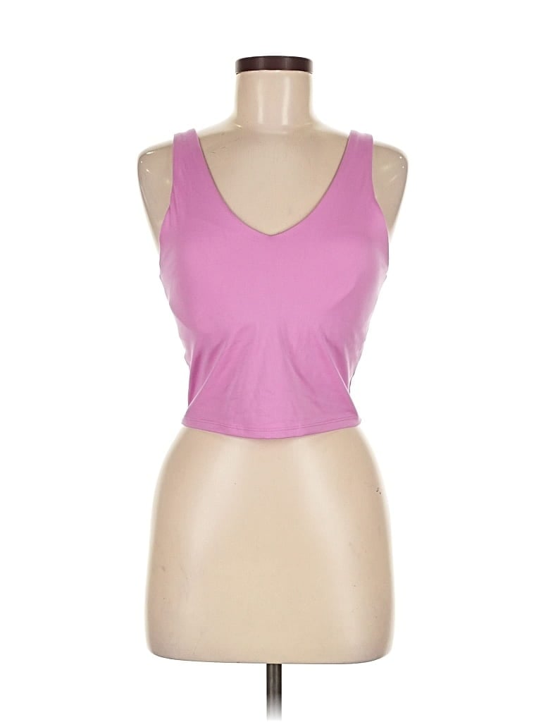 Pre-owned All In Motion Tank Top Pink Strapless Neckline Tops