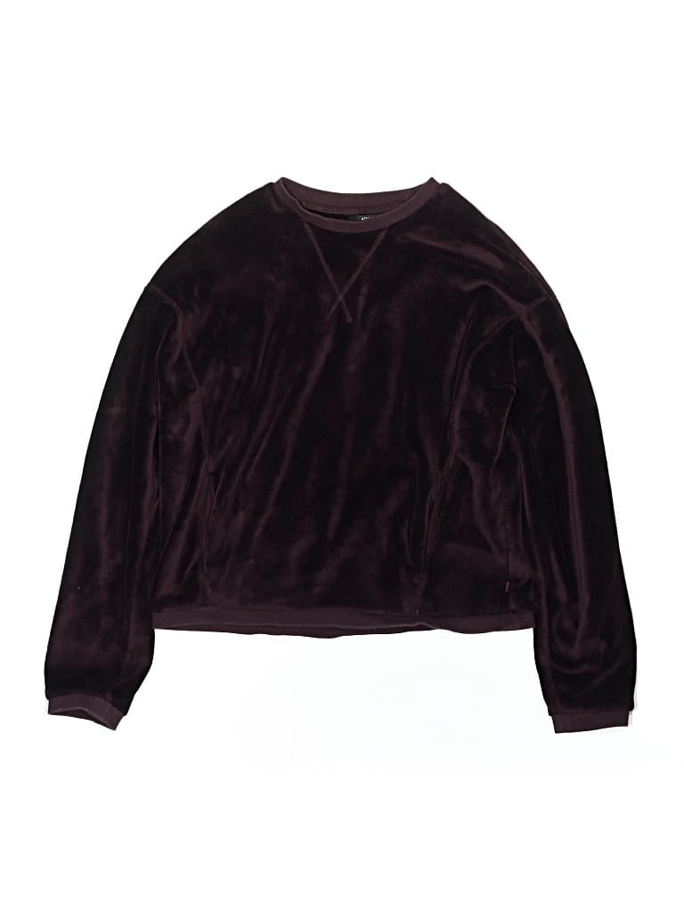 Pre-owned Athleta Girl Kids' Pullover Sweater In Burgundy