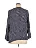 Meri Skye 100% Rayon Blue 3/4 Sleeve Blouse Size 1X - photo 2