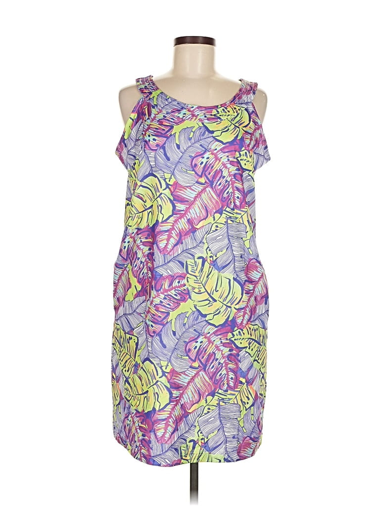 Pre-owned Caribbean Joe Casual Dress In Purple
