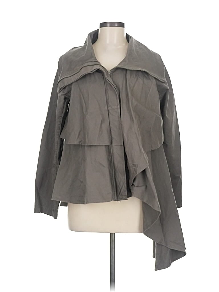 Pre-owned Nicholas K 3/4 Sleeve Blouse In Gray