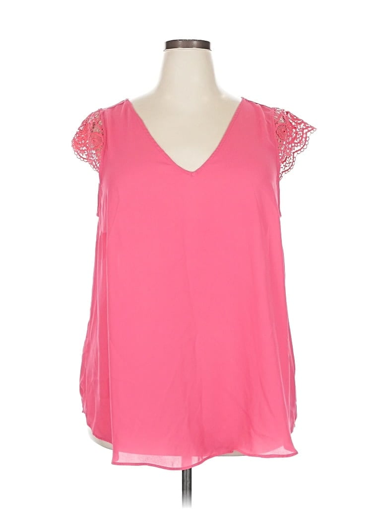 Pre-owned Torrid Sleeveless Blouse In Pink