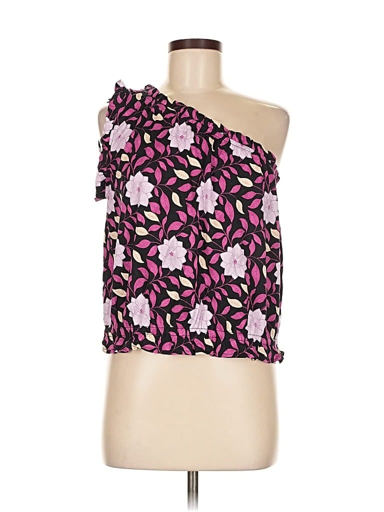 Pre-owned Ann Taylor Sleeveless Blouse In Pink
