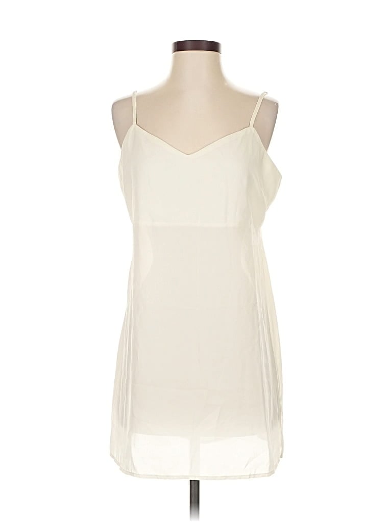 Pre-owned Beulah Style Tank Top Ivory Strapless Neckline Tops In White