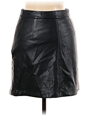 French Connection Faux Leather Skirt (view 2)