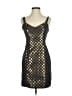 Walter Metallic Black Cocktail Dress Size 4 - photo 1