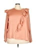 Lane Bryant 100% Polyester Pink Long Sleeve Blouse Size 22 - photo 1