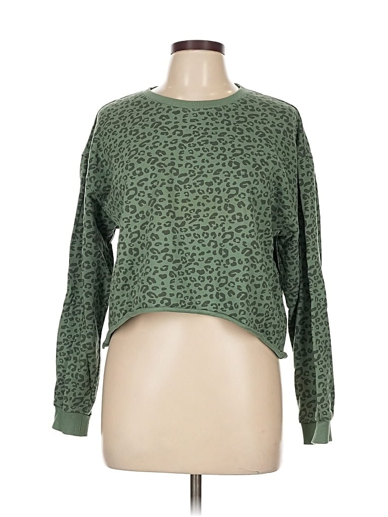 Pre-owned Blanknyc Blank Nyc Pullover Sweater In Green