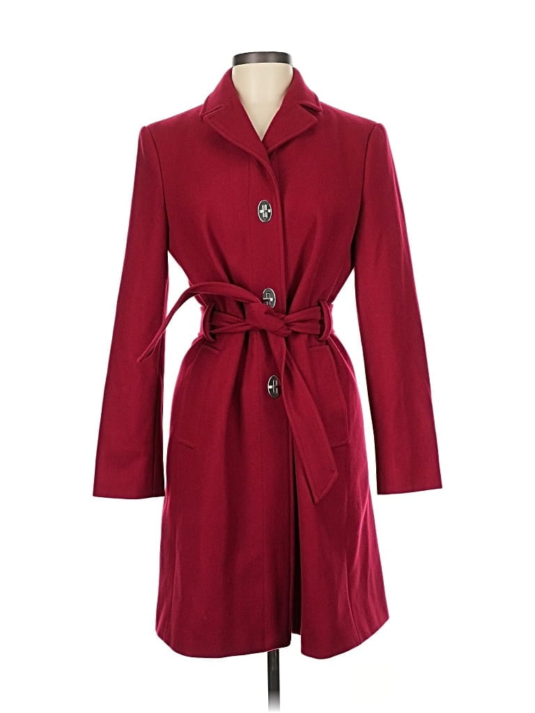 Pre-owned Love Moschino Coat In Red