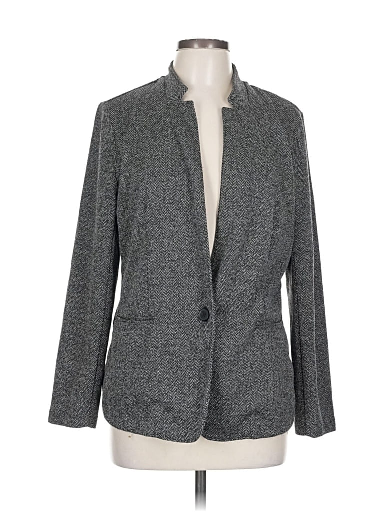 Pre-owned Banana Republic Factory Store Blazer Jacket In Gray