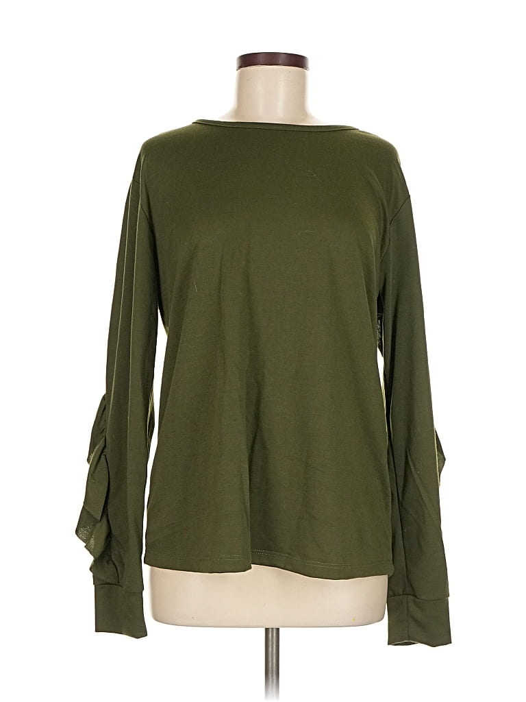 Pre-owned Agnes & Dora Long Sleeve T-shirt In Green