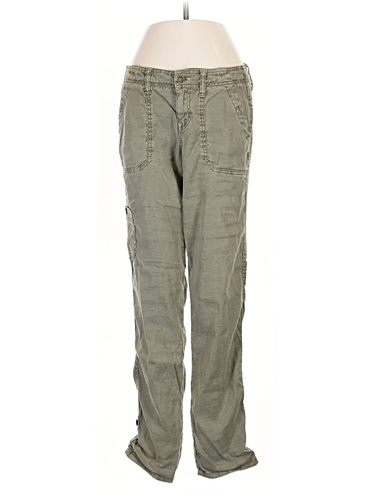 Pre-owned Level 99 Linen Pants In Green