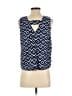 Ann Taylor LOFT Blue Sleeveless Blouse Size XS - photo 2