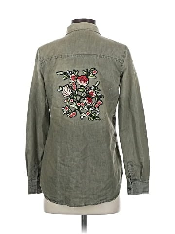 Polly & Esther Long Sleeve Button-Down Shirt (view 2)