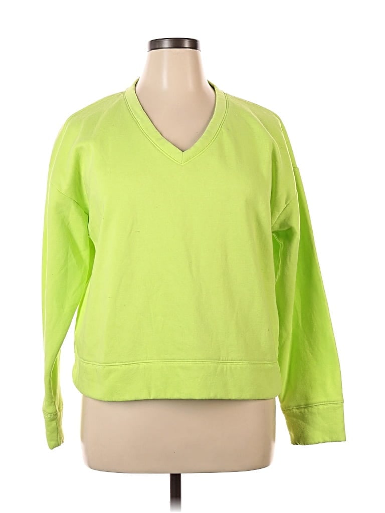 Pre-owned Ny & C Pullover Sweater In Green