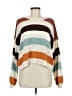 American Eagle Outfitters 100% Polyester Color Block Brown Pullover Sweater Size M - photo 1