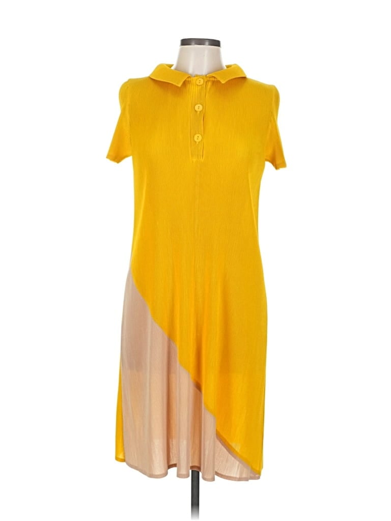Pre-owned Unbranded Casual Dress In Yellow