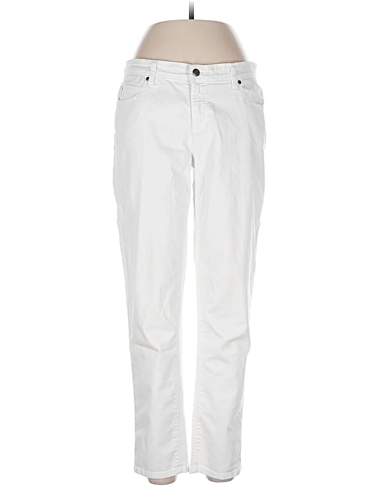 Pre-owned Eileen Fisher Casual Pants In White
