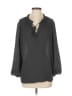 Counterparts 100% Polyester Gray 3/4 Sleeve Blouse Size M - photo 1