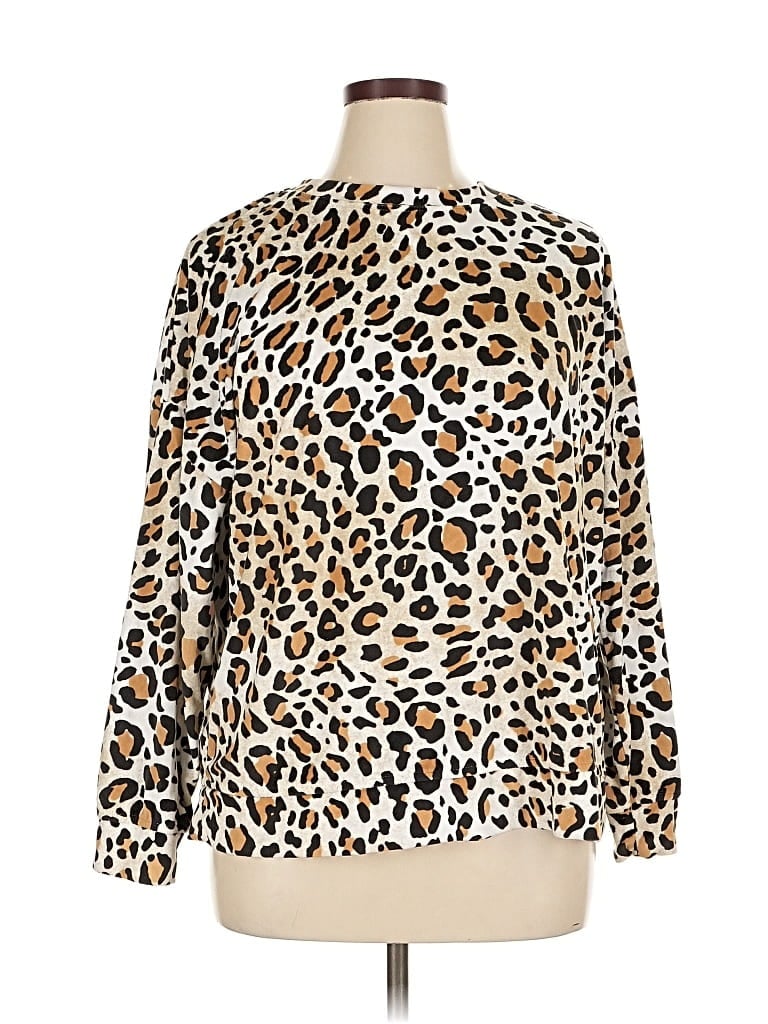 Pre-owned Joyspun Pullover Sweater In Brown