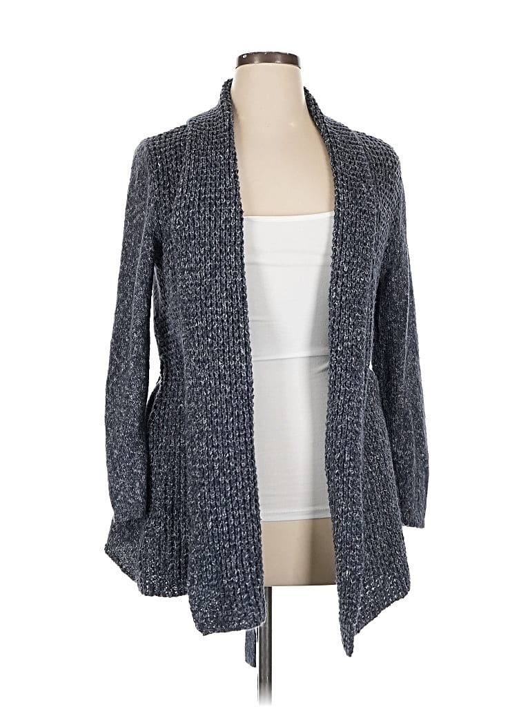 Pre-owned Daisy Fuentes Cardigan Sweater In Gray