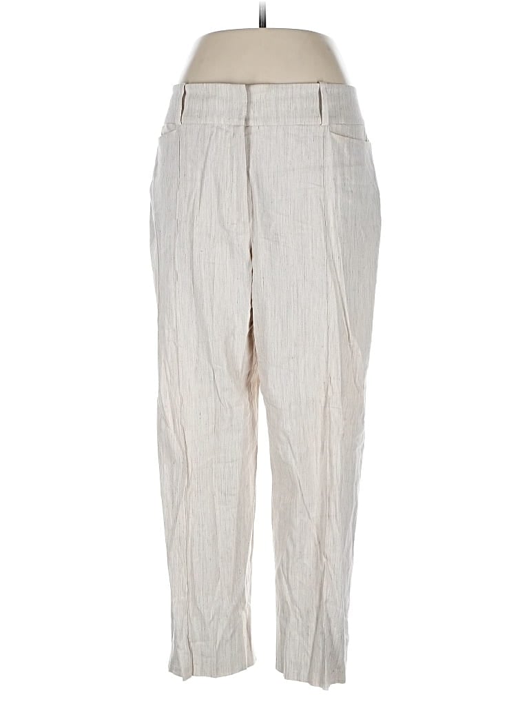 Pre-owned Mm. Lafleur Linen Pants In White
