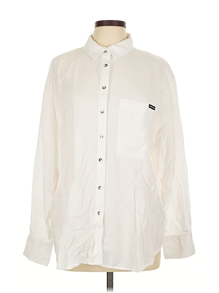 CALVIN KLEIN JEANS EST.1978 Pre-owned Calvin Klein Jeans Long Sleeve Button Down Shirt In White