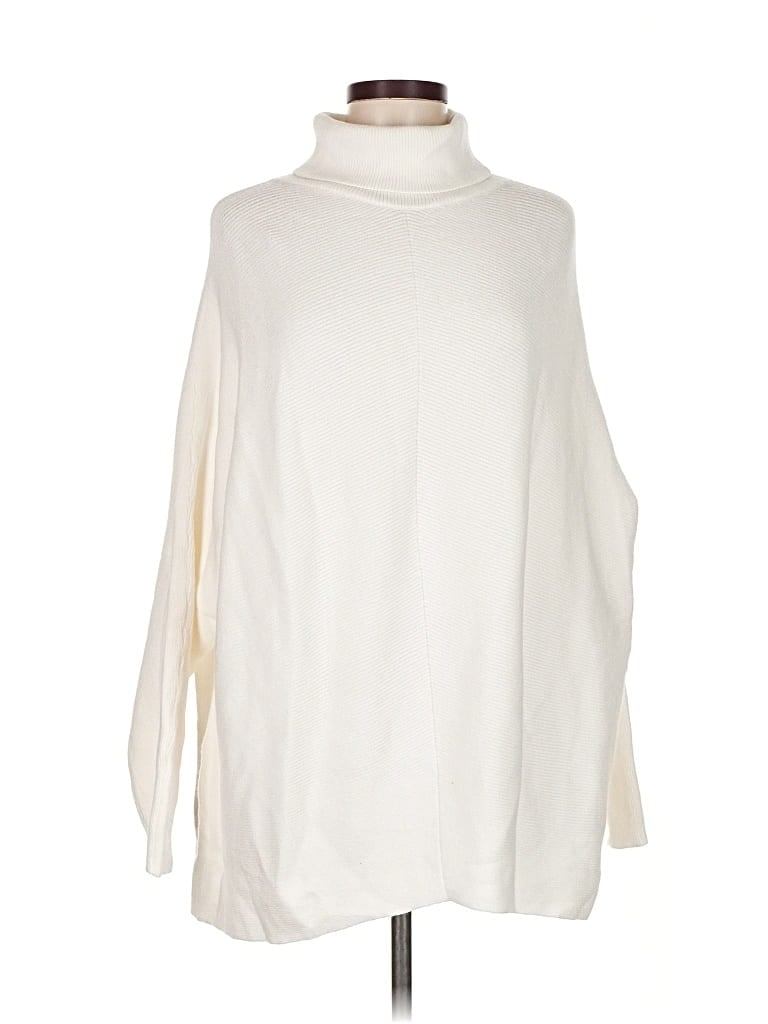 Pre-owned Unbranded Turtleneck Sweater In White