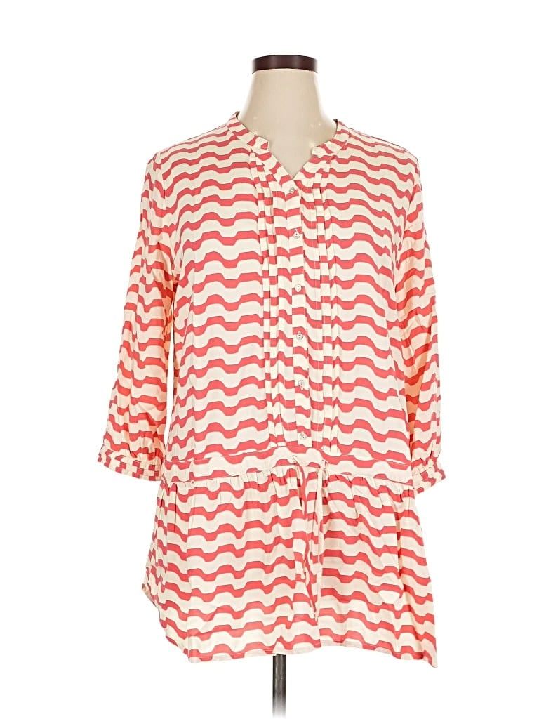 Pre-owned Isabella Sinclair 3/4 Sleeve Blouse In Orange
