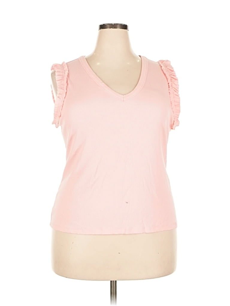 Pre-owned Nine West Sleeveless T-shirt In Pink