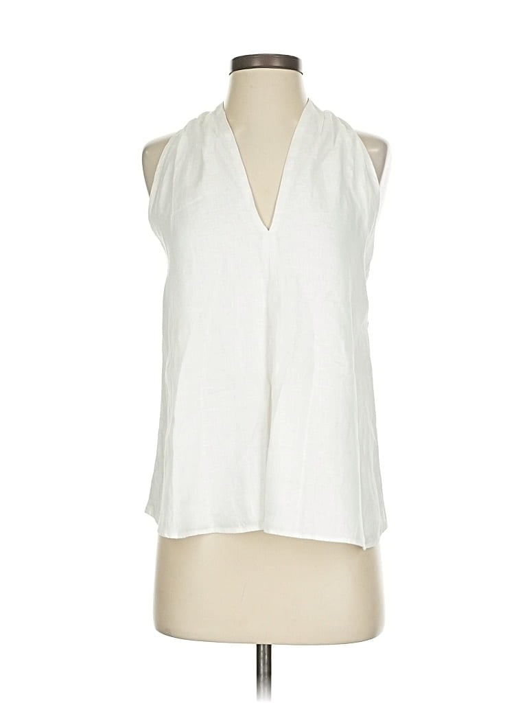 Pre-owned Banana Republic Sleeveless Blouse In White