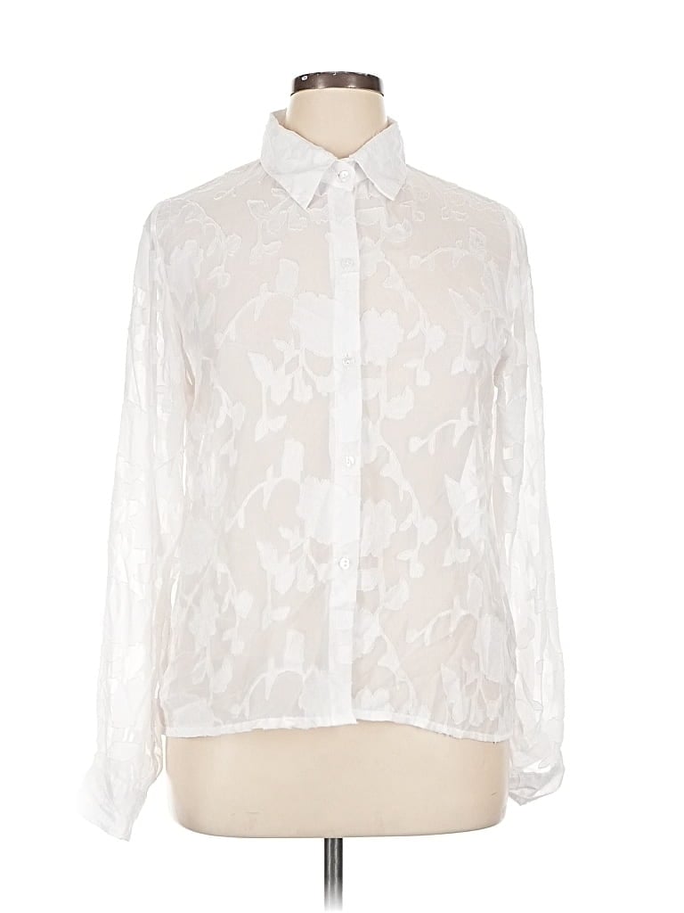 JON & ANNA Pre-owned Long Sleeve Blouse In White