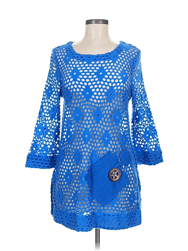 Pre-owned Kaktus Pullover Sweater In Blue