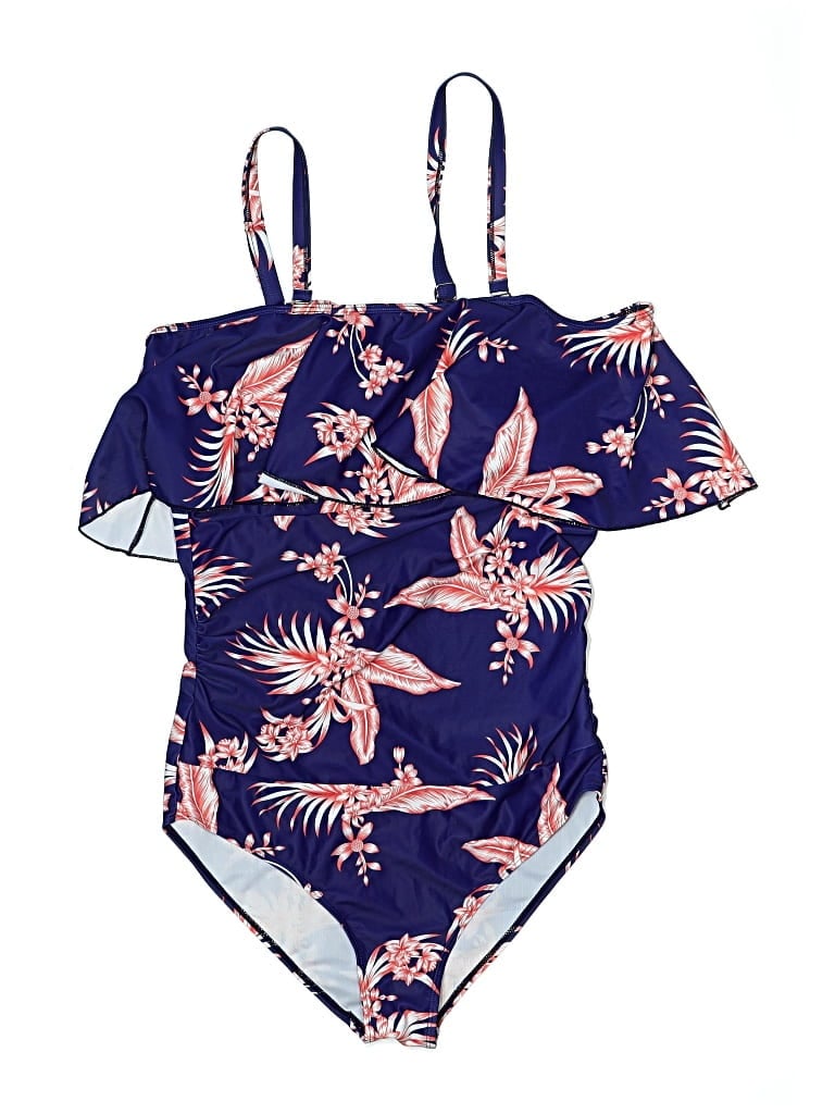 UNBRANDED Pre-owned One Piece Swimsuit In Blue