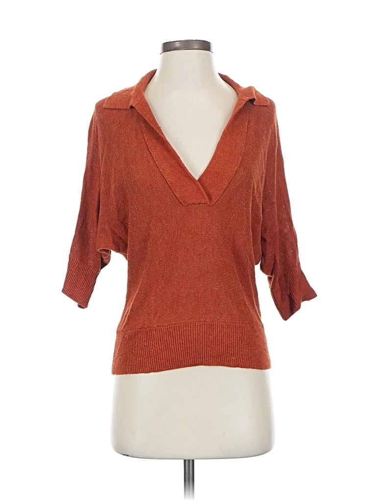 Pre-owned Banana Republic Factory Store Cardigan Sweater In Orange