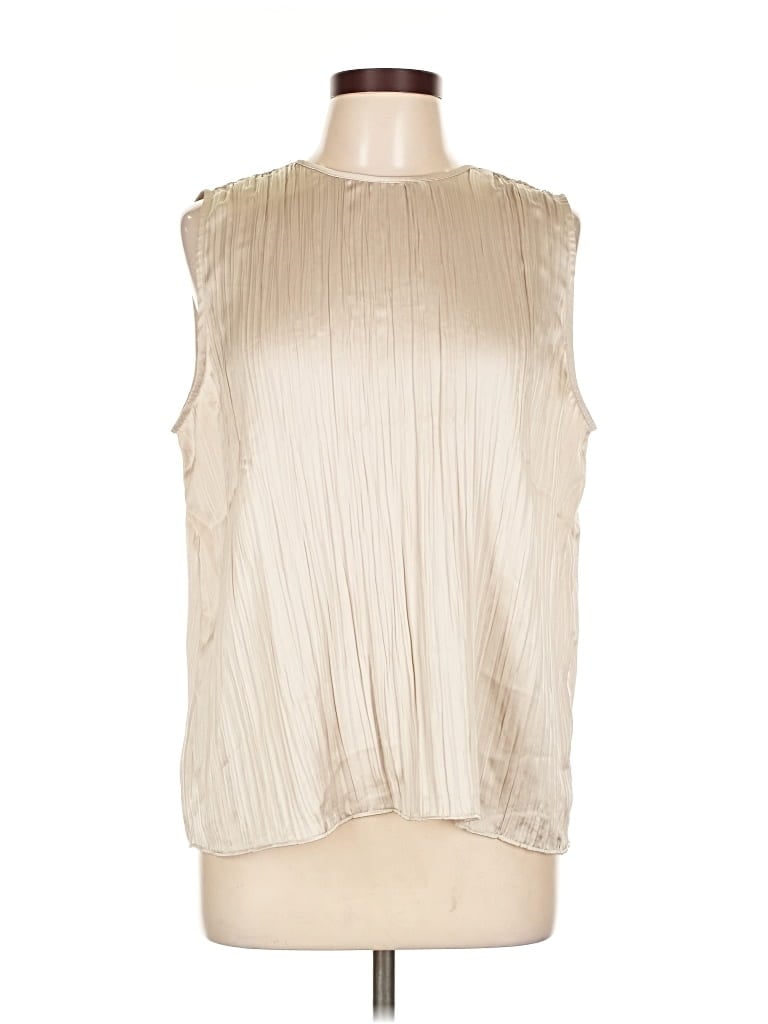 Pre-owned Ann Taylor Loft Outlet Sleeveless Blouse In White