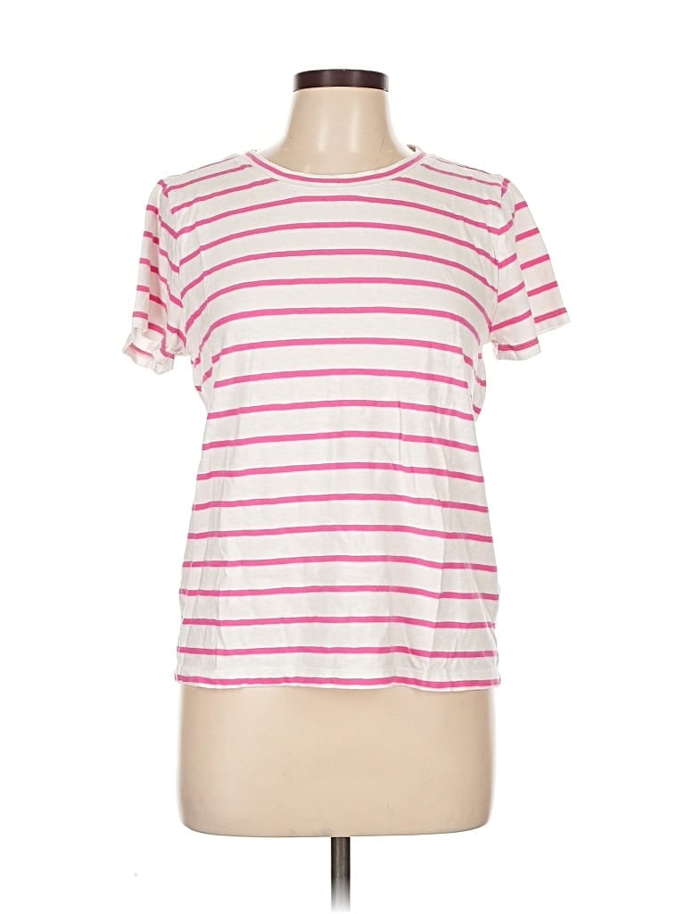 Pre-owned J.crew Factory Store Short Sleeve T-shirt In Pink