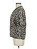 Doncaster Collection Animal Print Tan Short Sleeve Blouse Size 6 - photo 5