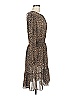 J.Crew Animal Print Brown Cocktail Dress Size M - photo 4