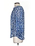 Willi Smith 100% Polyester Blue 3/4 Sleeve Blouse Size S - photo 5