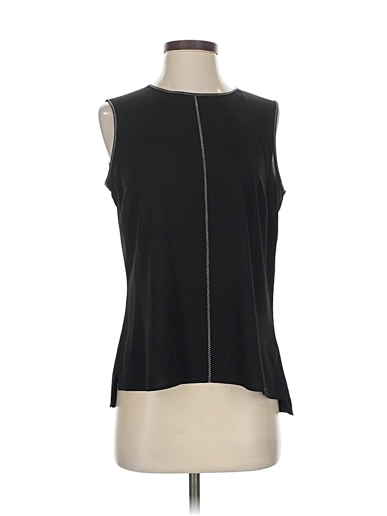 Pre-owned Calvin Klein Sleeveless Blouse In Black