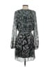 Max Studio 100% Polyester Print Teal Casual Dress Size S - photo 2