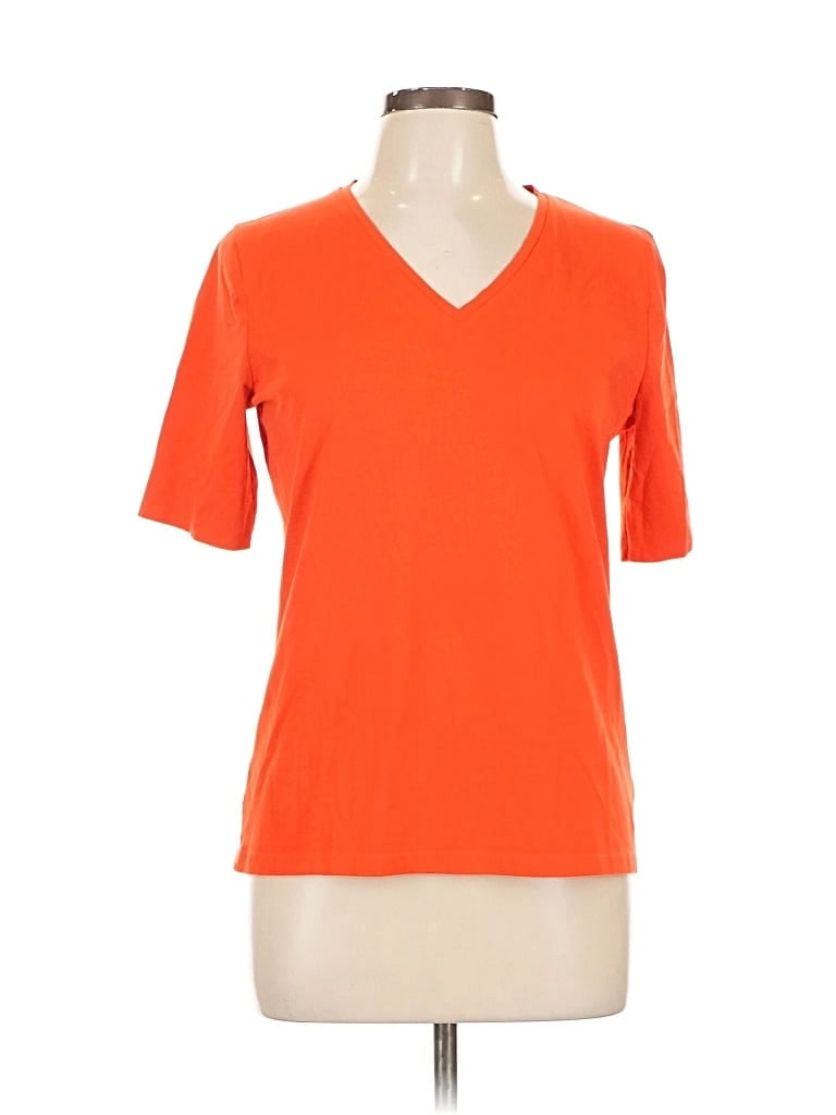 Pre-owned Jones New York Signature Short Sleeve T-shirt In Orange